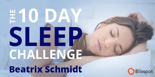 the 10 day sleep challenge online course with beatrix schmidt blisspot