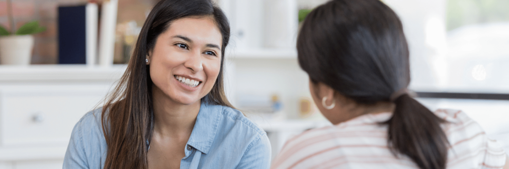 Emotional boundaries being effectively set as one woman speaks to another woman
