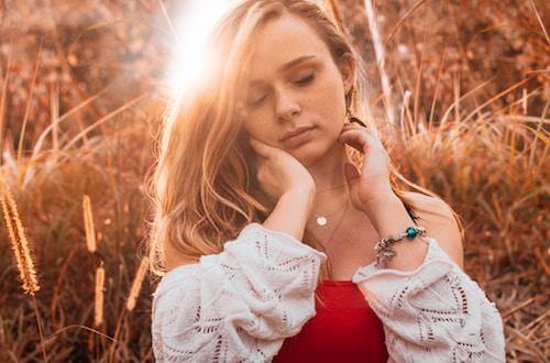 Girl in a wheat field