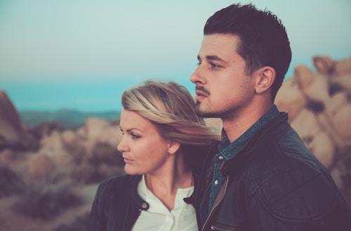 couple watching a sunset