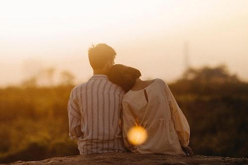 couple watching a sunset