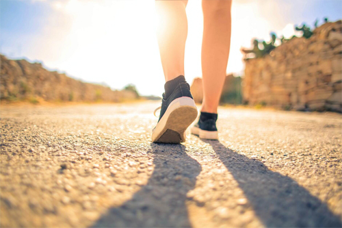 a person walking