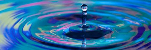 water drops ripple
