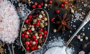 salt pepper powder healthy cooking ingredient for meal