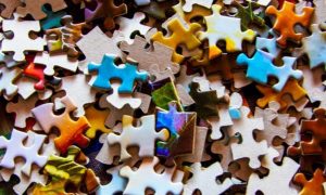 unarranged colorful puzzles