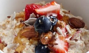 healthy brilliant muesli bowl nuts blueberry strawberry